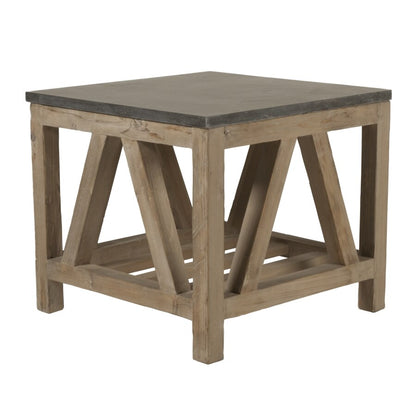 Blue Stone End Table