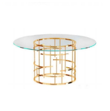 Bespoke Gold Wired Design Supported Table by Arcon